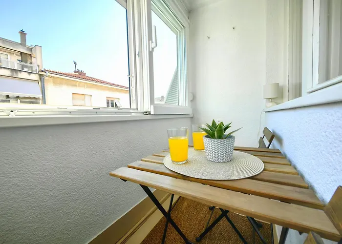 דירה With Balcony In *